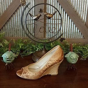 Nine West Leather Wedges